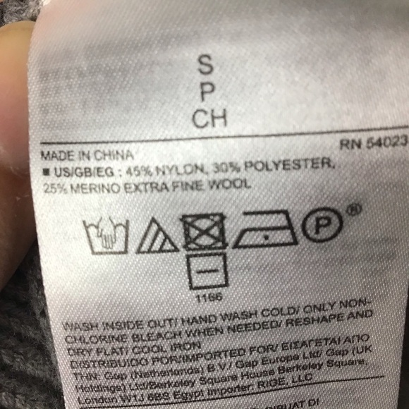 BANANA Republic Gray Merino Wool Blend Sweater with Fringe Detail Size S - Picture 6 of 6